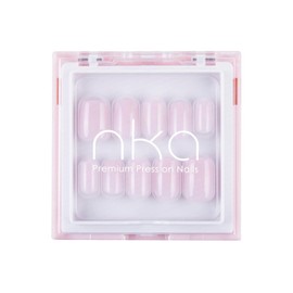Press-On Nails Kit, 30 Soft Acrylic Nails in 15 Sizes with Nail Glue, Sticky Tabs, Prep Tools & Reusable Case – Long-Lasting, Salon Look, Strawberry Milk, Short Sqouval