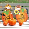 Fall Scarecrow Yard Stake Pumpkin Porch Sign with Stakes Thanksgiving