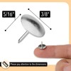 Mr. Pen Thumb Tack, Flat Push Pins, Silver Thumb Tacks,