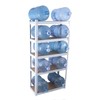 TREATLIFE HOME 5 Tier Laminated White Metal Shelving Unit -
