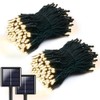 2 Pcs Long Solar String Lights Total 82FT 200LED Waterproof