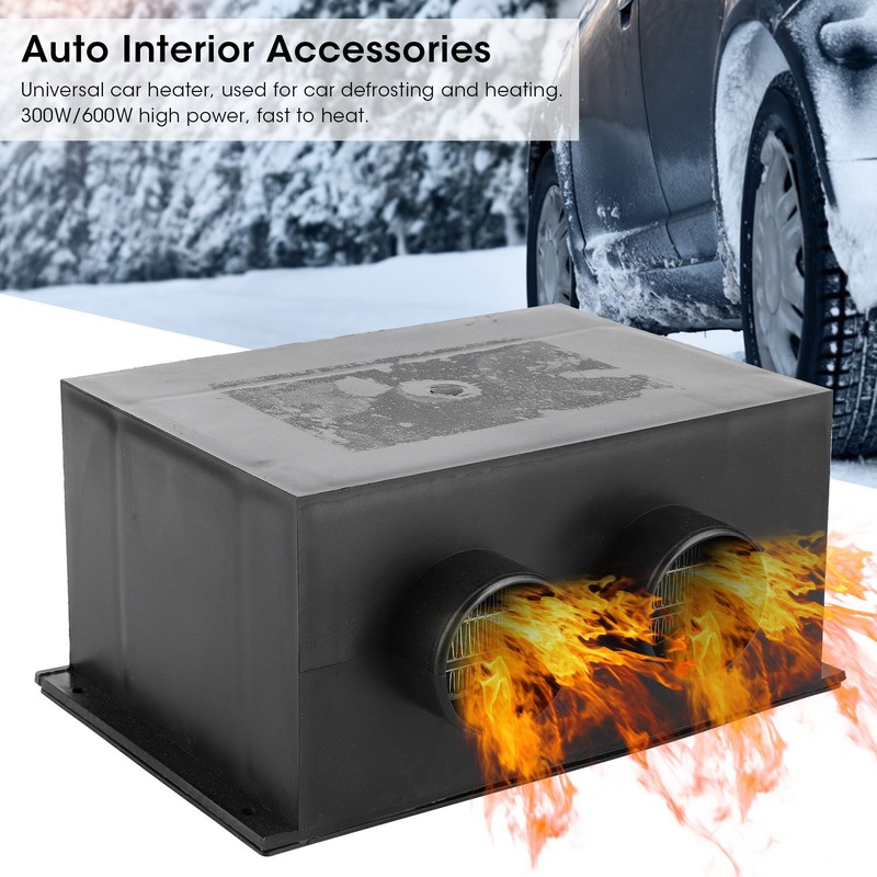 12V 600W Car Heater 2 Hole Portable Winter Fast Heating
