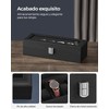 SONGMICS Caja de Relojes para 6 Relojes, Estuche de Relojes,