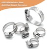 Nivithi Hose Clamp Set, Hose Clamps Stainless Steel 304, Adjustable,