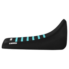 Enjoy Mfg Seat Cover - Compatible with Yamaha Blaster 200 YSF 200 1988-2006 (Color Rib) - #178 (All Black w/Mint Ribs)
