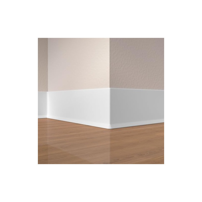 Flexible Vinyl Baseboard Trim, 4 Inch Peel and Stick Baseboard