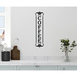 24"x5" Coffee Frame DIY Sign Kitchen Drink Food Java Embellishment Wall Decal Sticker Art Mural Home Decor