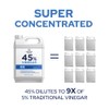 45% Pure Vinegar - 9X Concentrated Industrial Grade, All Purpose,