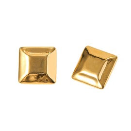 arete minimalistas cuadrados geométricos grandes para mujer, de acero inoxidable chapados en oro de 14 quilates, rectangular, modernos, geométricos, ligeros, colgantes de gota hipoalergénicos, joyería
