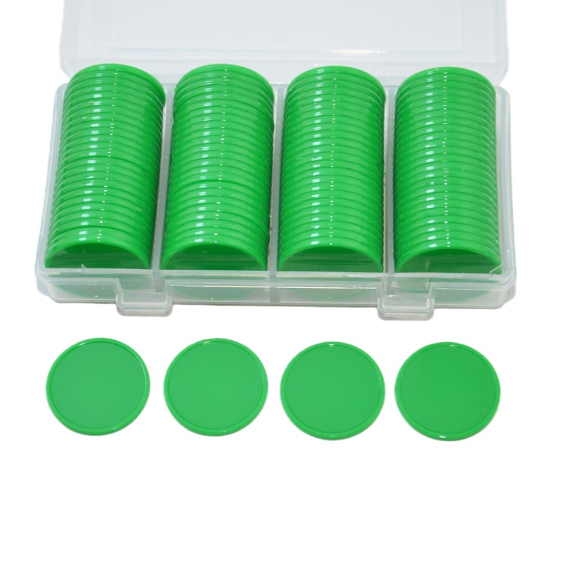Smartdealspro Set of 100 25MM/1 Inch Opaque Plastic Learning Counting