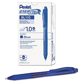 Pentel Energel X Retractable Roller Gel Pen, Blue Ink, Bold (BL110C)