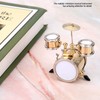 Musical Instrument Ornament, Miniature Musical Instrument Replica Drum Kit Ornament