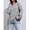 Fisoew Womens Oversized Sweatshirt Casual Crewneck Long Sleeve Fall Pullover