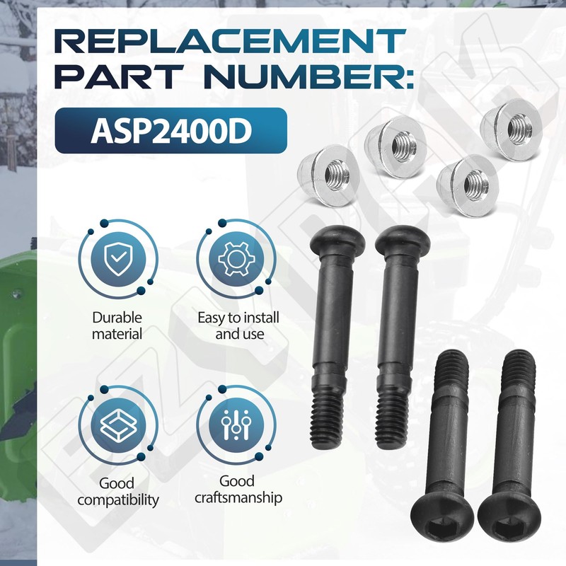 4 Pack ASP2400D Shear Pin for EGO 24-inch and 28-inch