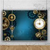 DASHAN 7x5ft Polyester Antique Steampunk Backdrop for Photography Gear Watches
