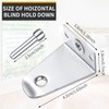2 Inch Metal Hold Down Brackets and Pins, Blind Brackets