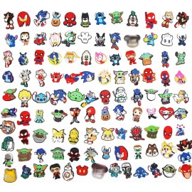 110-Piece Pack Different Shoes Charms Decoration For Clog Accessories Girls Boys