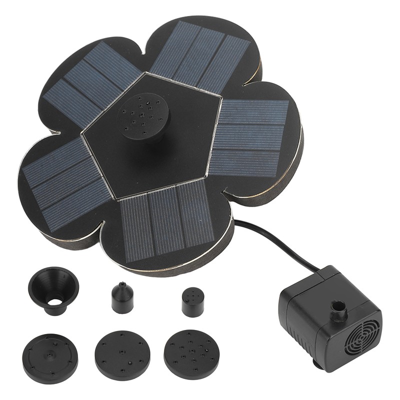 Solar Fountain Solar Powered Plum Blossom Style Fast Start Up