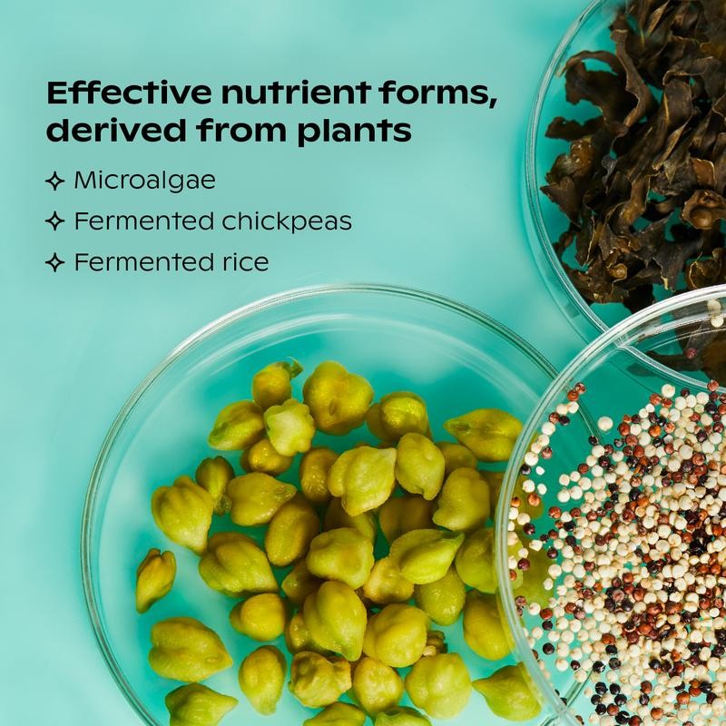 wholier Multivitamin for Plant-Based People, Vegan Essential Vitamins, Minerals +