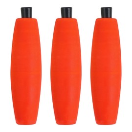 Peg Floats for Catfish Rig Fishing Bobbers Catfish Floats Foam Cigar Fishing Cork Float Bobbers for Santee Rig Slip with Pipe Plug Crappie Freshwater Saltwater 2in 2.5in 3in（3IN-RED-16PCS）
