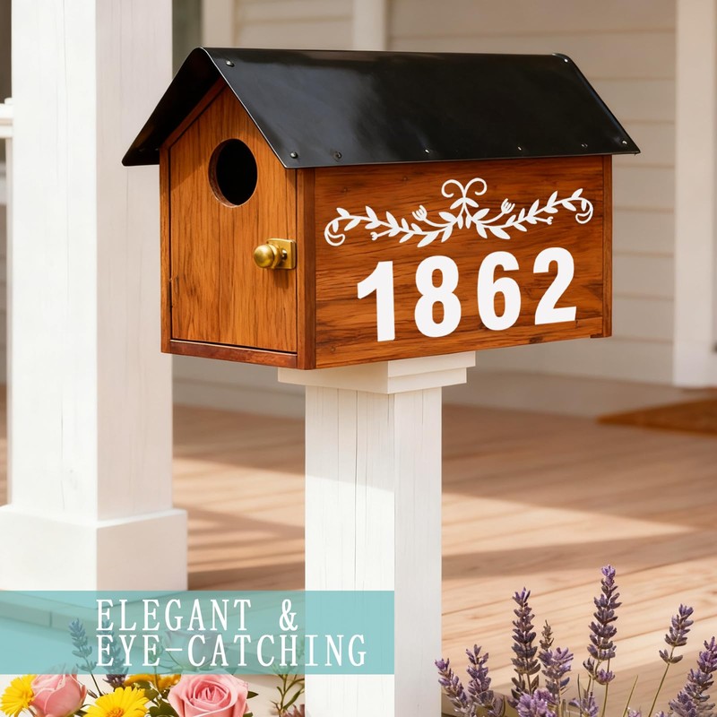 Reflective Mailbox Numbers 3 Inch (0-9) for Outside House Address