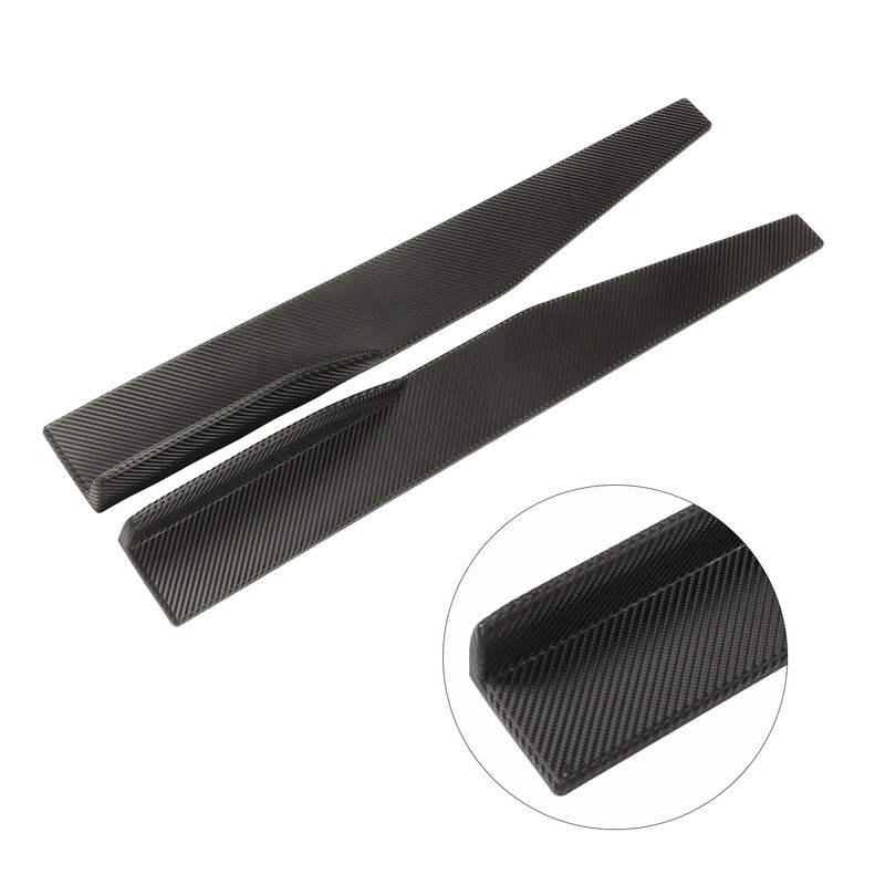 2PCs Side Skirt Winglet Carbon Fiber Style Universal Car Side