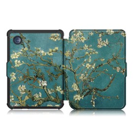 Yiernuo Soft TPU Case Compatible with Tolino Shine Color/Shine 5 (2024)/Shine 4 (2022) & Kobo Clara Colour/Clara BW (2024)/Clara 2E (2022) eReader, Ultra Thin Protective Case with Auto Sleep/Wake,