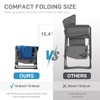 EVER ADVANCED Camping Directors' Chair with Side Table, Portable Folding