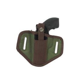 Barsony New Woodland Green 6 Position Ambidextrous Pancake Holster for Ruger LCRX 3"