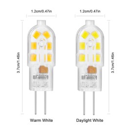 Bipin led Bulb 12v G4 Light Bulb, Warm White 3000K 5Pack JC Bi Pin Bulb AC/DC 12v led Bulbs for rv Interior, 20W Halogen Bulb Replacement T3 Halogen Track Bulb Replacement Landscape Bulbs