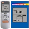Replacement Air Conditioner Remote Control for Fujitsu Ar-jw1 Ar-jw11 Ar-jw13