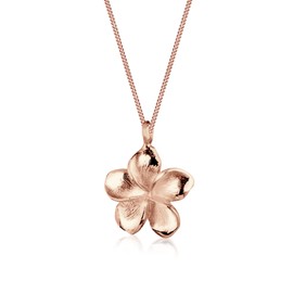 Elli Women's Frangipani Flower Summer Holiday Necklace in 925 Sterling Silver, Sterling Silver, None