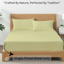 Ivory Full XL Fitted Sheet Only 1PC 100% Egyptian Cotton 800 Thread Count Snug Fit Fitted Sheet Full XL, Soft Breathable Full XL 16 Inch Deep Pocket Bottom Sheet Elastic All Around