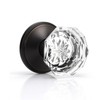 KNOBWELL Glass Door Knobs in Oil Rubbed Bronze Finish, Individual