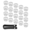 20 Piezas Cubiertas de Cubo de Rueda de Neumático de