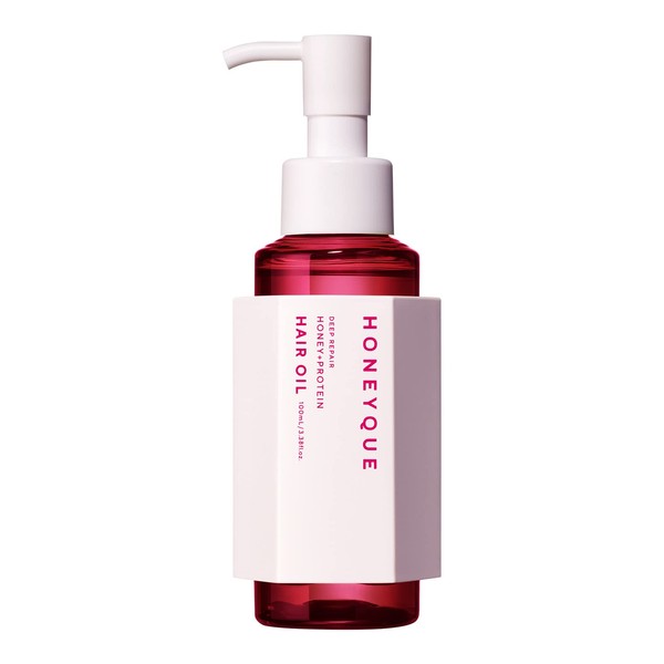 Honey Deep Repair Custom Hair Oil, Extra Moist Flared Pink Berry Scent, 3.4 fl oz (100 ml), Bottle Type