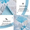 Tritard 3 Piece Coastal Quilt Sets King Size - Reversible