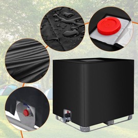 IBC Tank Cover, Container Cover, Anti-UV Protective Cover, IBC Container Tarpaulin, for Water Tank100L 420D Protective Tarpaulin/Rainwater Films, Dustproof Cover, for 1000L IBC Containers (120 x 100 x
