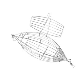 Totority Stainless Steel Olive Shape Fishing Bait Cage Durable Lure Trap for Crab Lobster Shrimp Eels Portable Fishing Feeder Holder