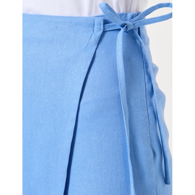 JJXX Women's Jxmary Linen Hw PNT Skort, blue