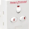 STATUS 3 Way Multi Plug Adapter | UK 3 Pin