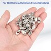 PATIKIL 3030シリーズM5 Tナット、100個のTスロットナット槌ヘッドファスナーナット、ニッケルメッキされた炭素鋼ナット、アルミニウムプロファイル用、シルバー