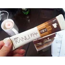 Maxim Kanu Double Shot Latte, Korean Instant Coffee Mix, Smooth & Creamy, 13.5g x 50 Sticks, Premium Arabica Beans, Easy to Enjoy Hot or Cold