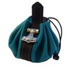 Leather Bag Ducat Bag Money Cat Round Leather Colour Turquoise
