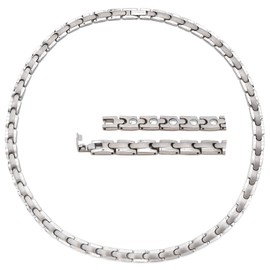 BEFOSHINN 50 Tablets, 99.999% Germanium, Pure Titanium Necklace, Popular for Men & Women, Anti-Static, Necklace, Ore, Skin-friendly, Hematite, Stylish, Sports Necklace, Titanium, Germanium