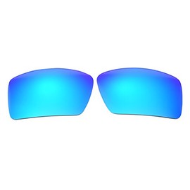 NicelyFit Polarized Replacement Lenses for Oakley Eyepatch 1 & 2 OO9136 Eye Glass Frame Sunglasses (Ice Blue Mirror)
