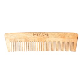MIKAMI ; yours naturally Desi Neem Wooden Comb for Women & Men | Hair Growth | Anti-Bacterial, Dandruff Remover & Hair Styling Comb | Handcrafted (