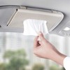Car Visor Tissue Box Multifunctional Car Tissue Holder PU Leather