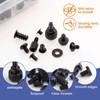 420pcs Black PC Screws Desktop Computer Chassis Motherboard Screw Set
