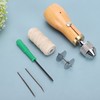 Stitching Awl Kit Non-Slip Handle DIY Leather Fabric Hand Craft